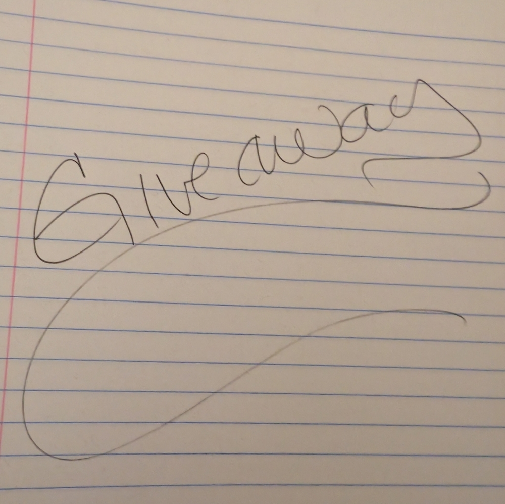 Handwritten Signature on Lined Paper